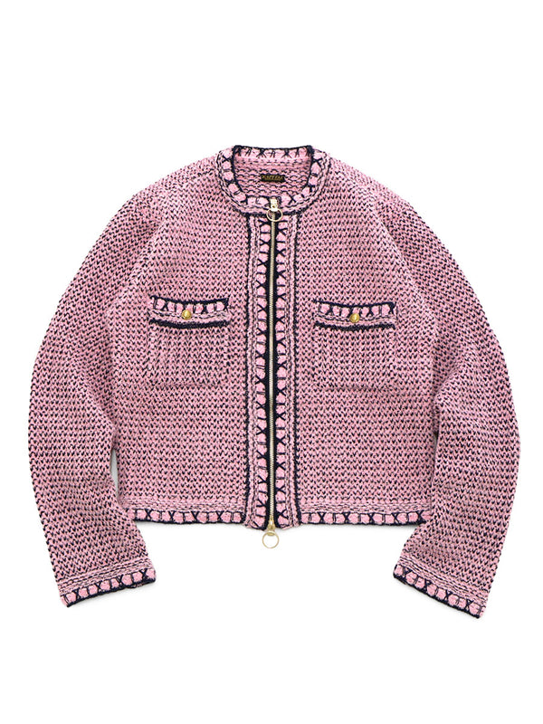 Kapital 5G Knit Zip Cabaret Cardigan Knit Sweater