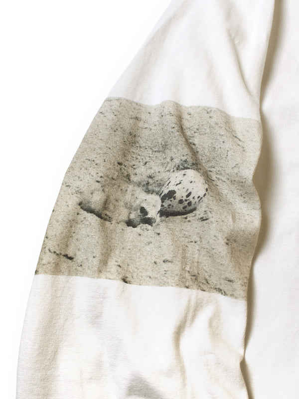 Kapital 20 Jersey Crew Neck Long Sleeve T-Shirt (GULL FOOTpt)