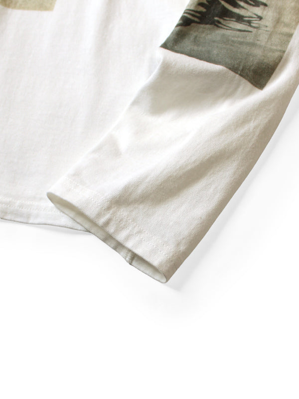 Kapital 20 Jersey Crew Neck Long Sleeve T-Shirt (GULL FOOTpt)
