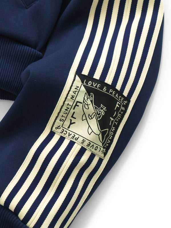 Kapital Smooth Jersey Cropped Track Jacket (Banner Stripe) – HARUYAMA