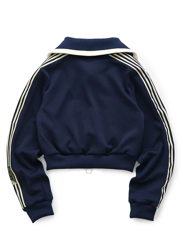 Kapital Smooth Jersey Cropped Track Jacket (Banner Stripe)