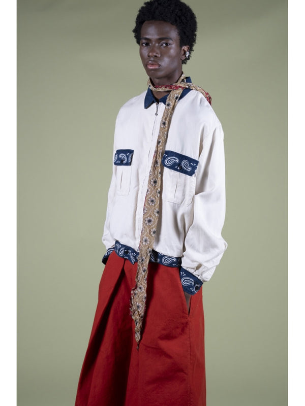 Kapital Rayon Twill 2-Tone Drizzler Jacket (Pecos Paisley)
