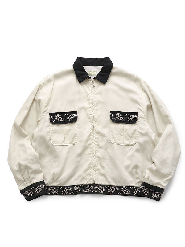 Kapital Rayon Twill 2-Tone Drizzler Jacket (Pecos Paisley)