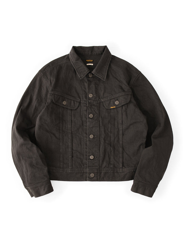 Kapital 14oz Black x Black Denim Westerner Regular Jacket