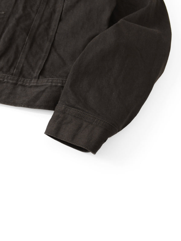 Kapital 14oz Black x Black Denim Westerner Regular Jacket