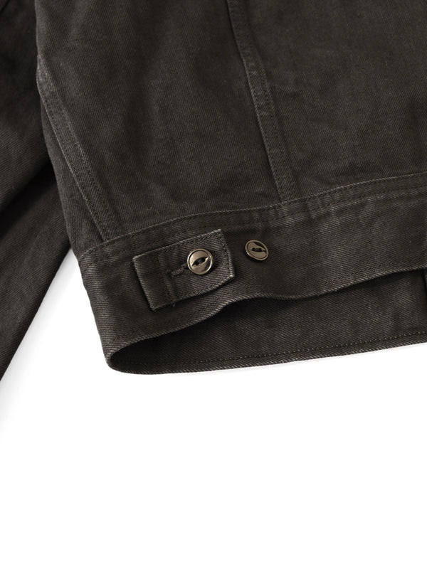 Kapital 14oz Black x Black Denim Westerner Regular Jacket