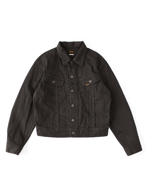 Kapital 14oz Black x Black Denim Westerner Regular Jacket
