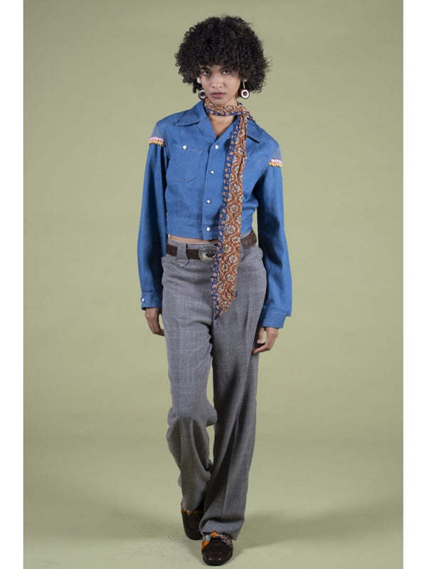 Kapital 8oz Denim PAW-WAW Western Blouson Jacket Women