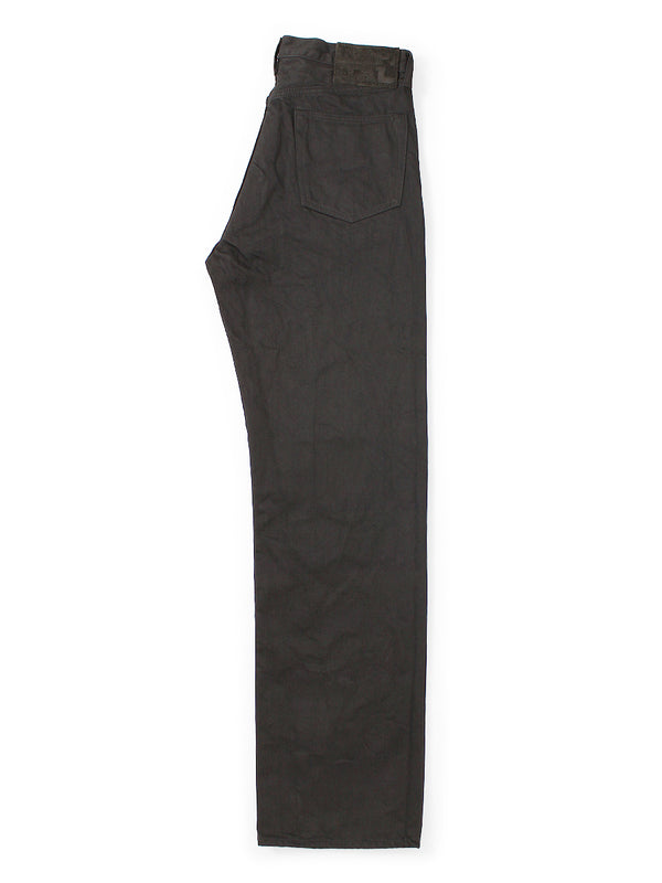 Kapital 14oz Black x Black Denim 5-Pocket Monkey TH (Zip Closure) Pants