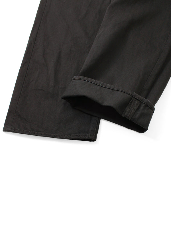 Kapital 14oz Black x Black Denim 5-Pocket Monkey TH (Zip Closure) Pants