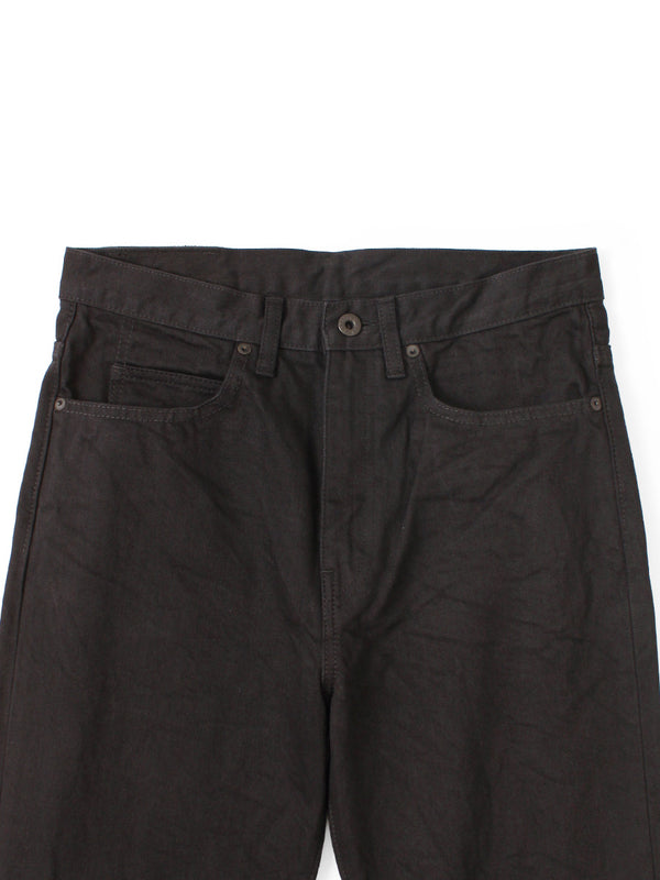 Kapital 14oz Black x Black Denim 5-Pocket OKABELLBO L Pants