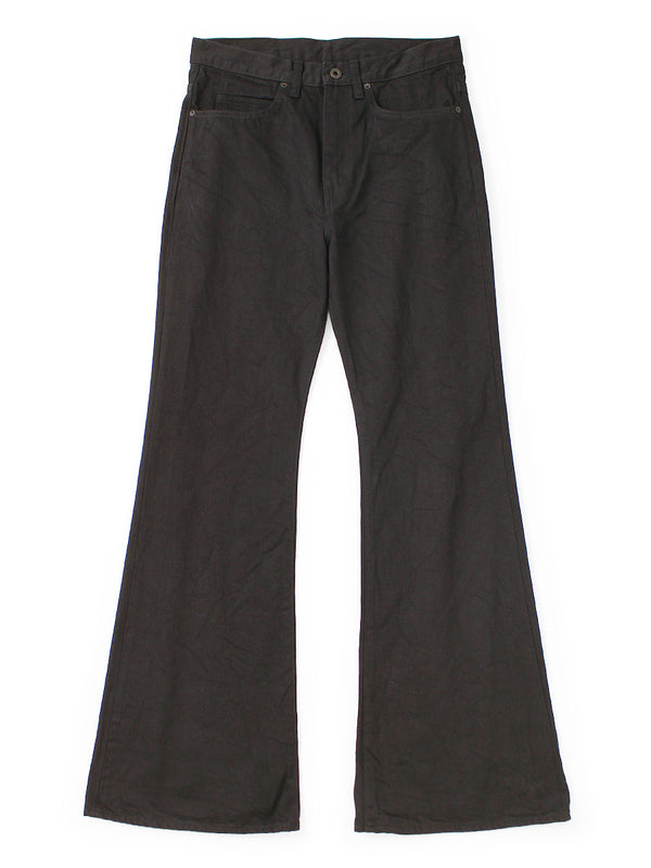 Kapital 14oz Black x Black Denim 5-Pocket OKABELLBO L Pants