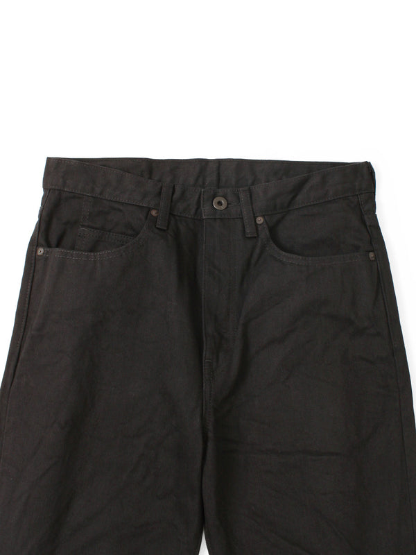 Kapital 14oz Black x Black Denim 5-Pocket OKABELLBO M Pants
