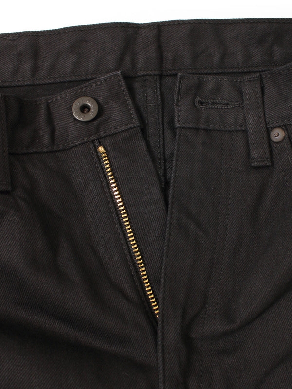 Kapital 14oz Black x Black Denim 5-Pocket OKABELLBO M Pants