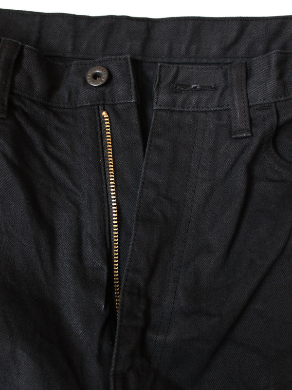 Kapital 14oz Black x Black Denim Club Baggy 5-Pocket Pants