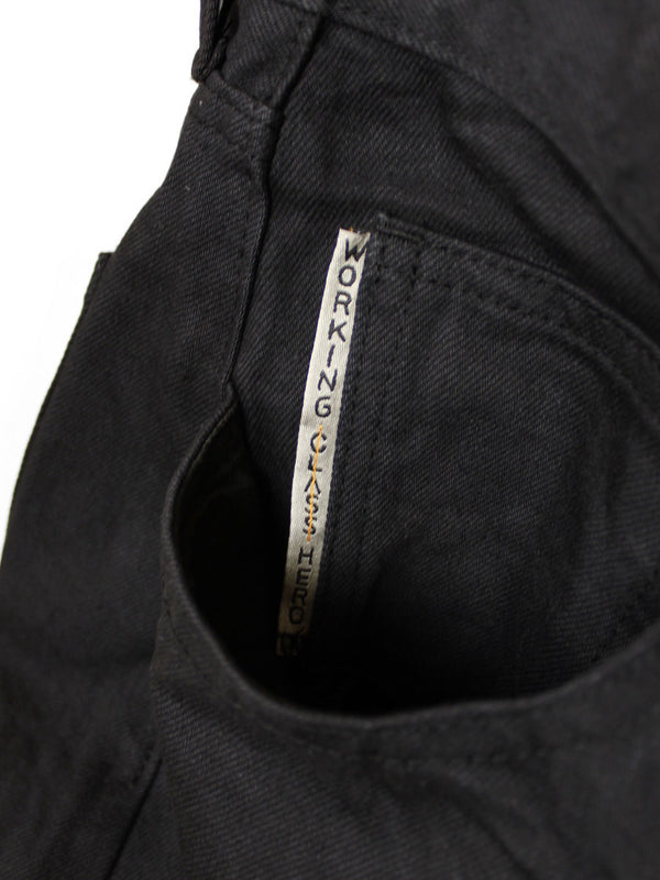 Kapital 14oz Black x Black Denim Club Baggy 5-Pocket Pants
