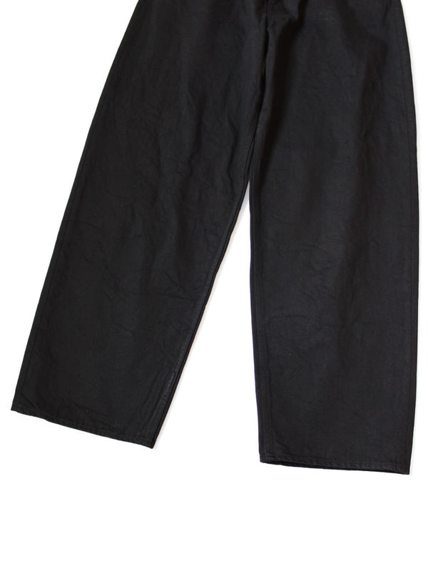 Kapital 14oz Black x Black Denim Club Baggy 5-Pocket Pants