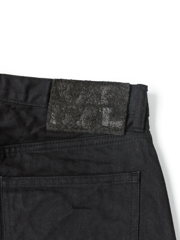Kapital 14oz Black x Black Denim Club Baggy 5-Pocket Pants