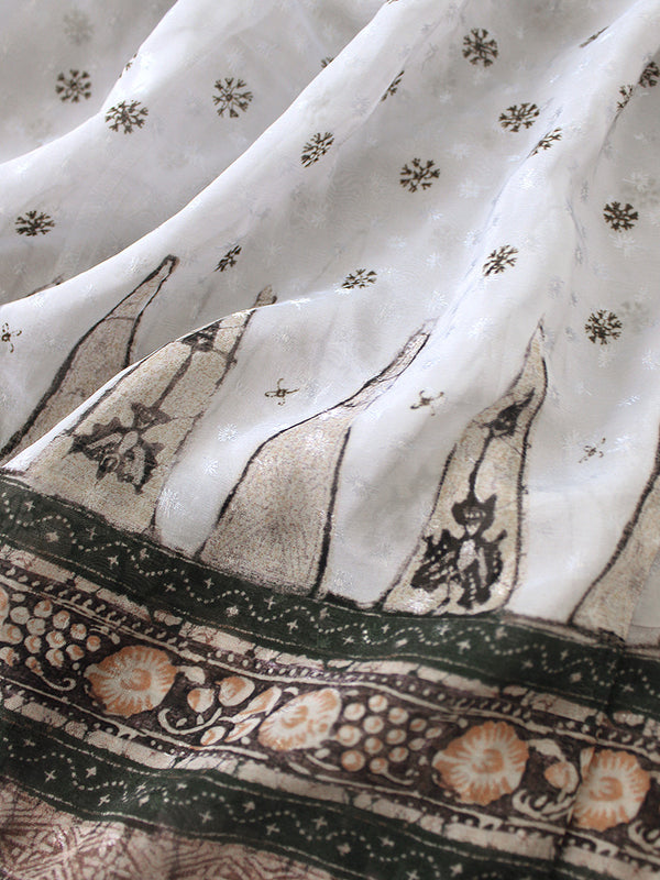 Kapital Sheer Sarasa Pattern Amish Pants