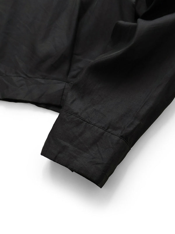 Kapital Cupro Cotton Twill Open Collar Shirt Drizzler Jacket