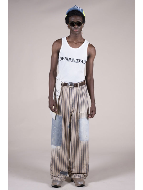 Kapital 60/2 Bear Teleco Tank Top (DENIM REPAIRpt) T-Shirt