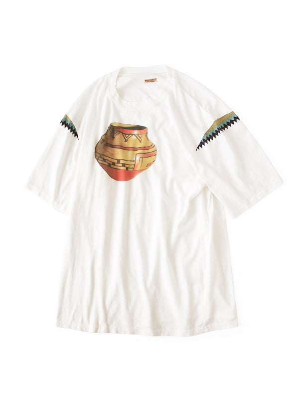 Kapital 20/- Jersey Crew Neck PAW-WAW-T (Beanpot print) Tee