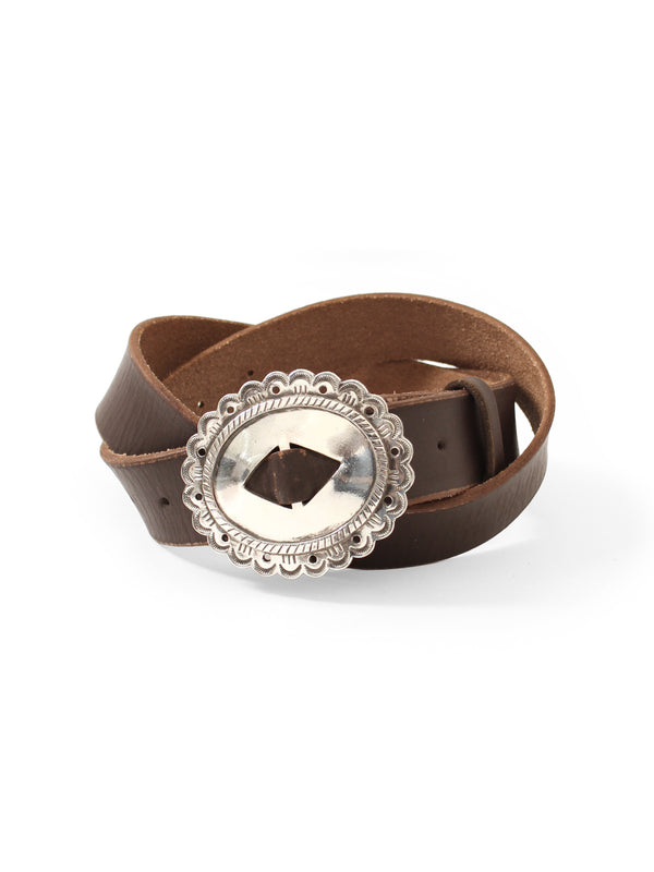 Kapital Oil Leather GALA Concho Belt