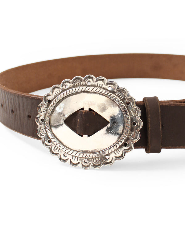 Kapital Oil Leather GALA Concho Belt