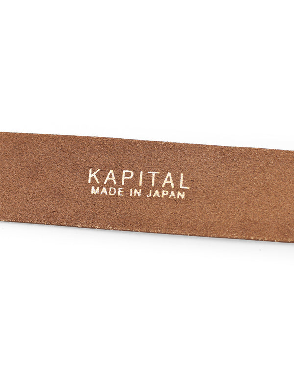 Kapital Oil Leather GALA Concho Belt