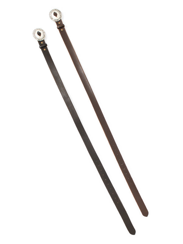 Kapital Oil Leather GALA Concho Belt