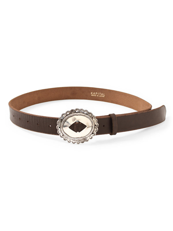 Kapital Oil Leather GALA Concho Belt