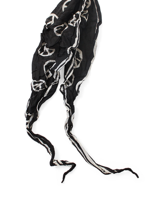 Kapital Washed Silk Neck Scarf (PEACE)