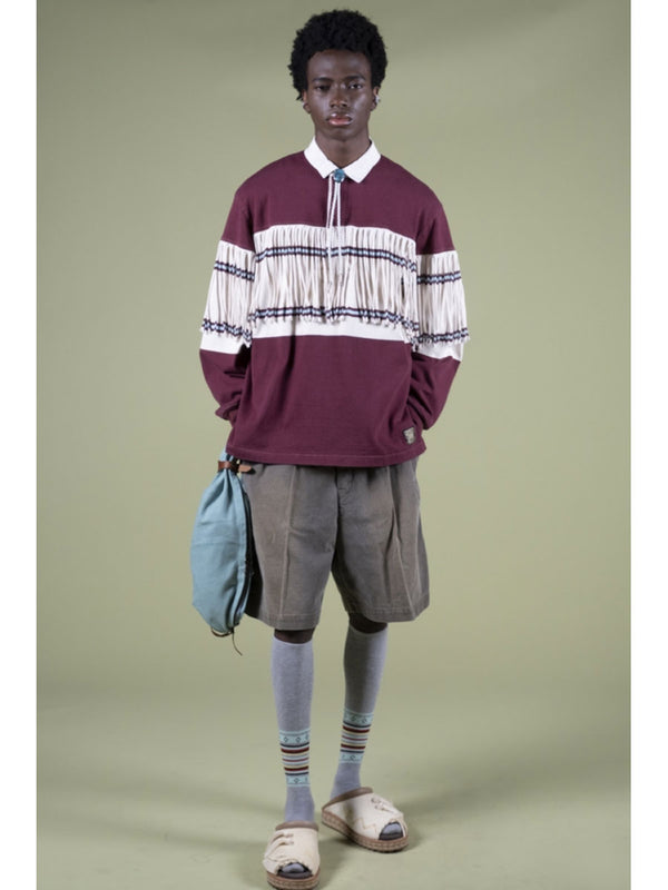 Kapital 16/- Panel Border Jersey Fringe Rugby Shirt