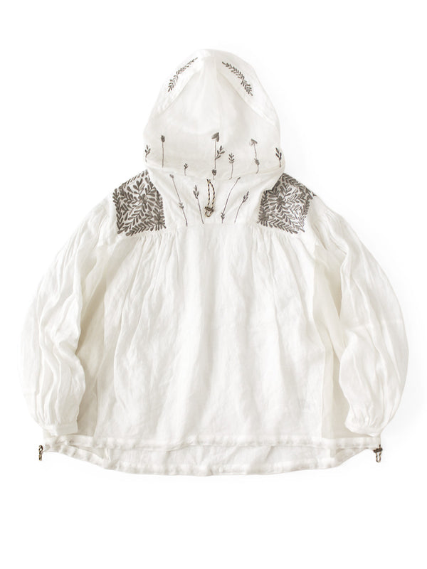Kapital Linen Baguanorac with Latvian Embroidery Jacket