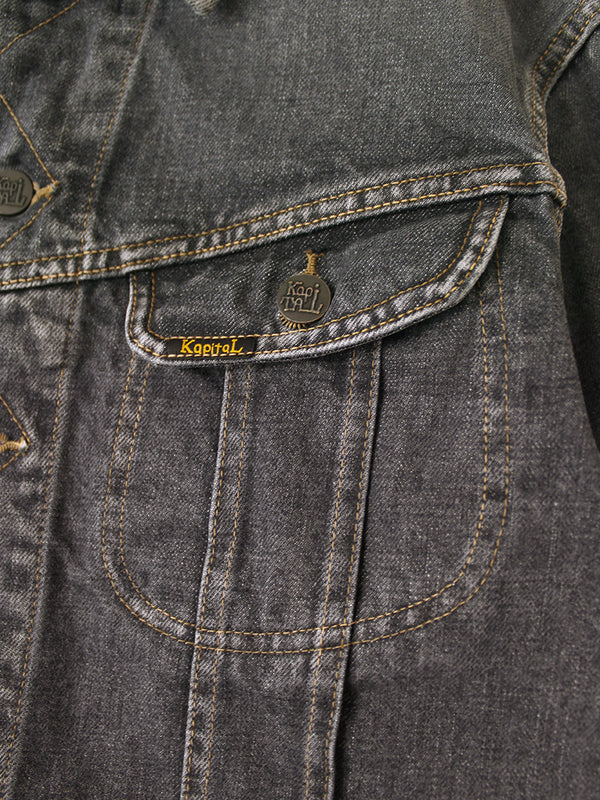 Kapital 14oz Black Denim Westerner Regular Jacket