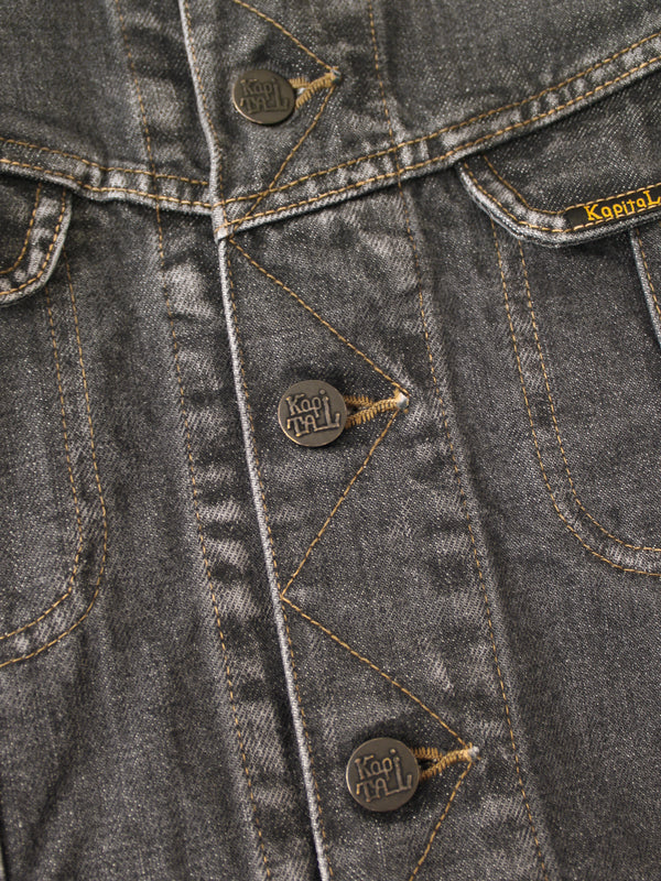 Kapital 14oz Black Denim Westerner Regular Jacket