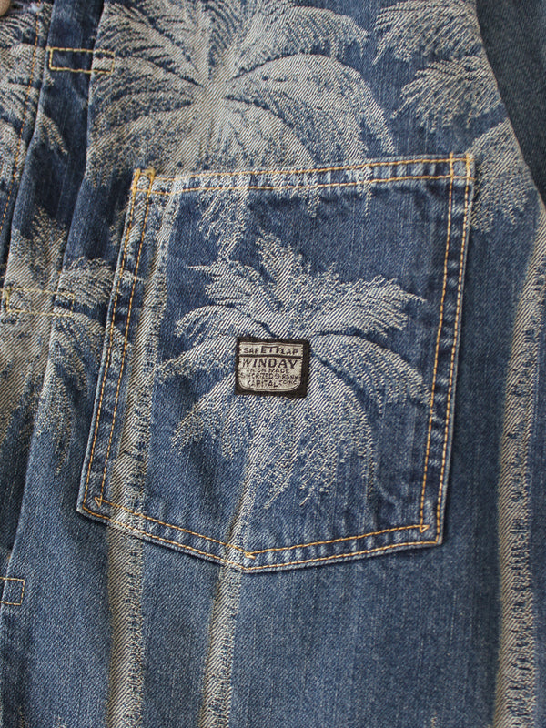 Kapital 12oz Palm Tree Jacquard Denim 1ST Jacket