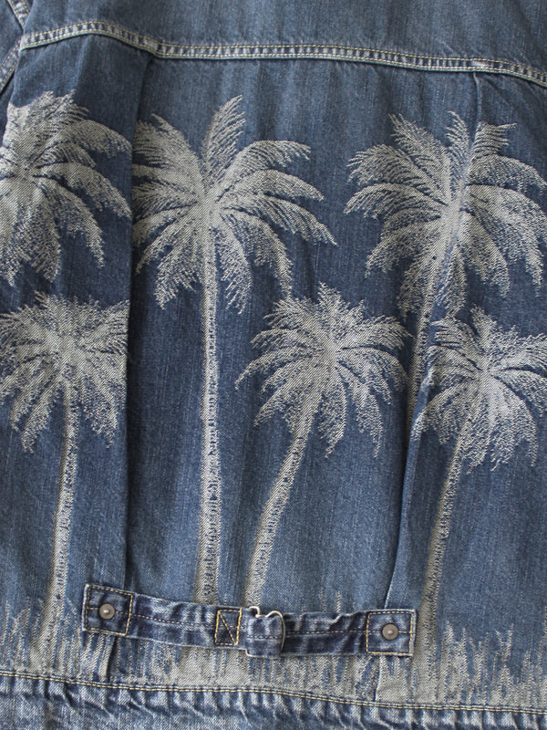Kapital 12oz Palm Tree Jacquard Denim 1ST Jacket