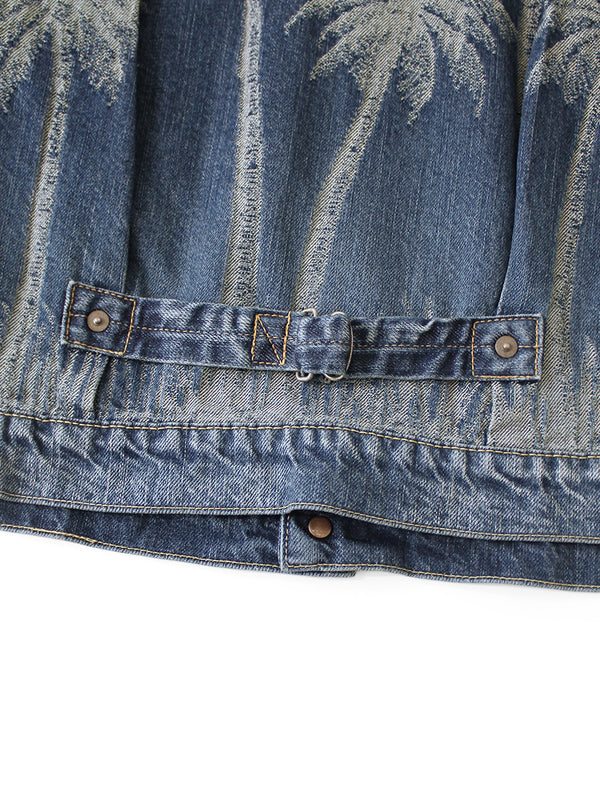 Kapital 12oz Palm Tree Jacquard Denim 1ST Jacket