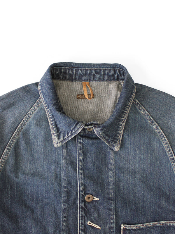 Kapital 12oz Palm Tree Jacquard Denim CACTUS Coveralls Jacket