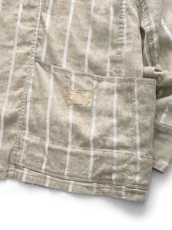 Kapital Linen Glitter Phillies Stripe CACTUS Coverall Jacket
