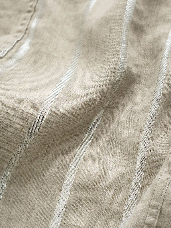 Kapital Linen Glitter Phillies Stripe CACTUS Coverall Jacket