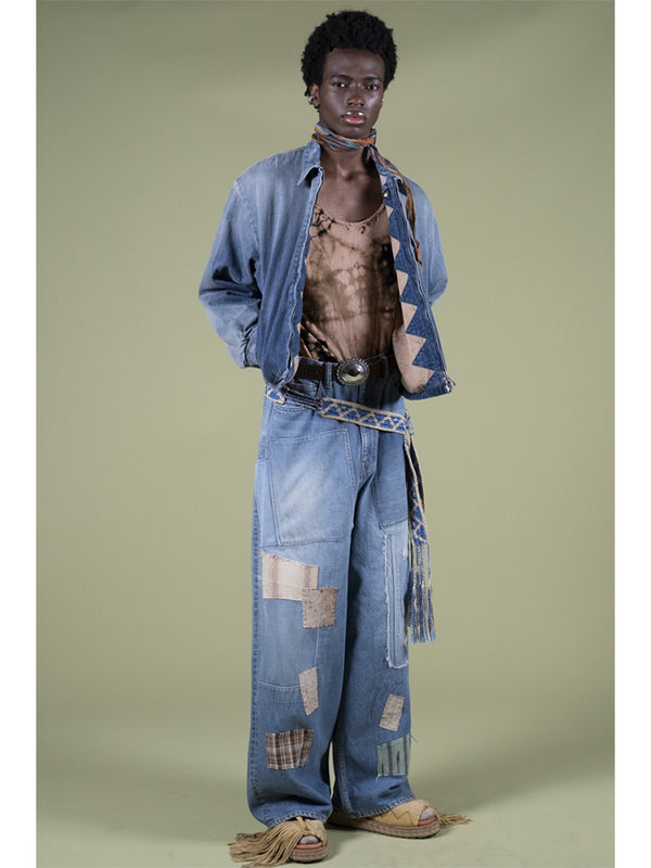 Kapital 14oz Denim 5-Pocket Baggy Pants (Bethel-pal Remake)