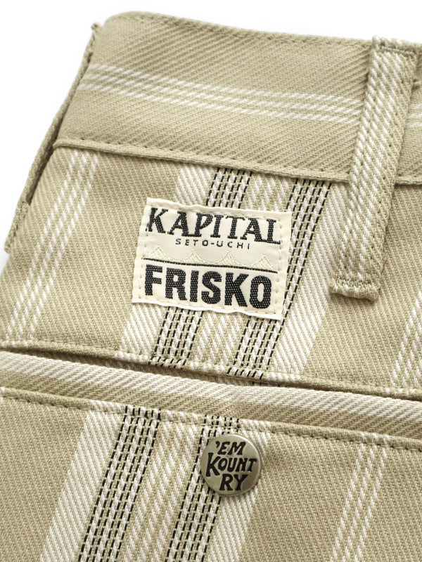 Kapital Sta-Prest Retro Stripe 5P Frisco Pants
