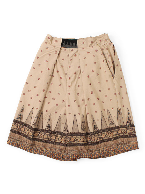 Kapital 40/2 Combed Weather Fabric, Sarasa Pattern, Easy Rice Jaws Pants