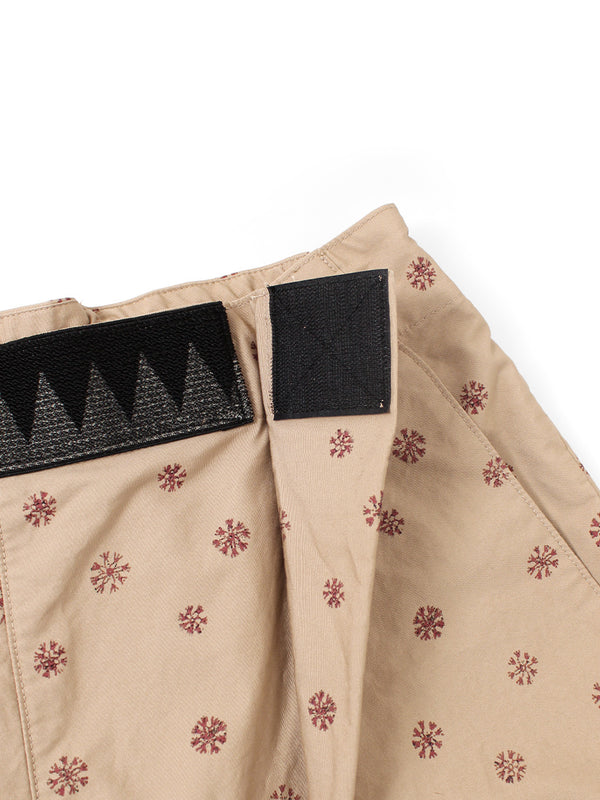 Kapital 40/2 Combed Weather Fabric, Sarasa Pattern, Easy Rice Jaws Pants