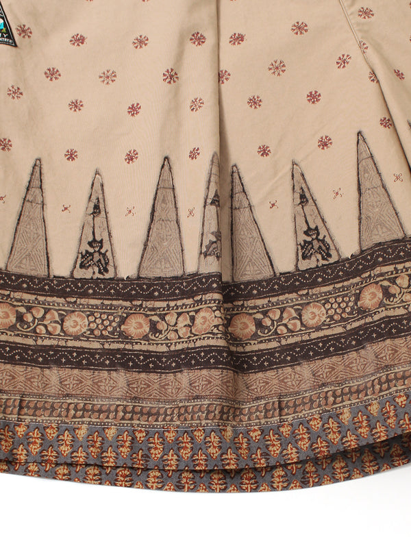 Kapital 40/2 Combed Weather Fabric, Sarasa Pattern, Easy Rice Jaws Pants