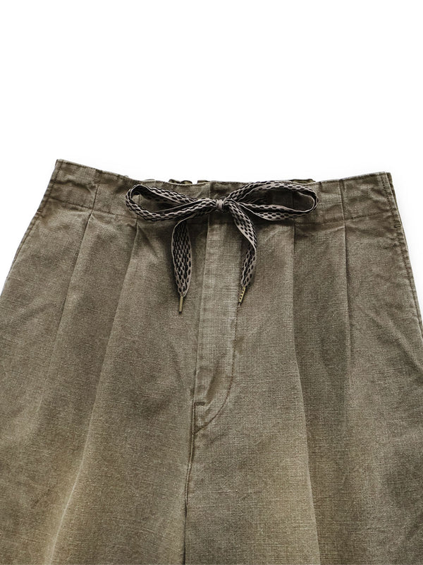 Kapital Canvas Easy Trousers (Center Pleated) Pants