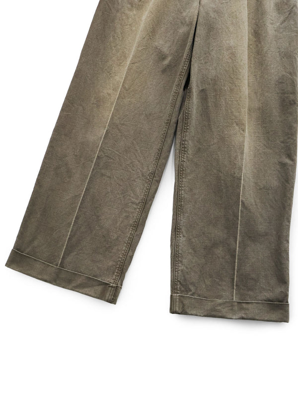 Kapital Canvas Easy Trousers (Center Pleated) Pants