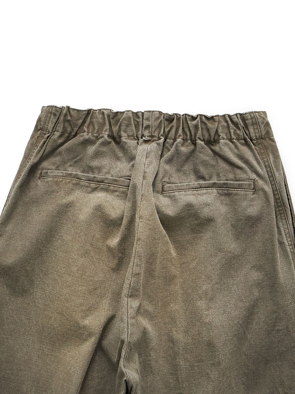Kapital Canvas Easy Trousers (Center Pleated) Pants